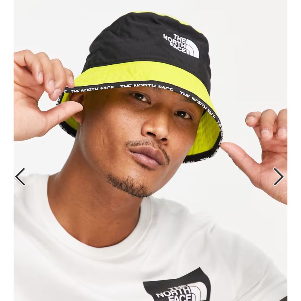 The North Face Men's L - XL Cypress Bucket Hat TNF Acid Yellow Brim Edge Logo
